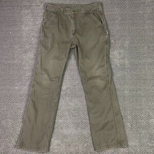 Carhartt Relaxed Fit Washed Twill Utility Work Pants Men's 36 x 34 Fit 36 x 32